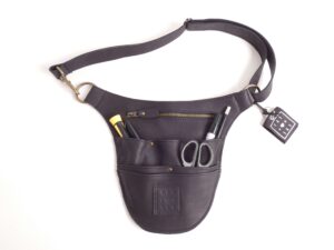 heuptas holster -zwart leer - voorkant met tools - tas van sas
