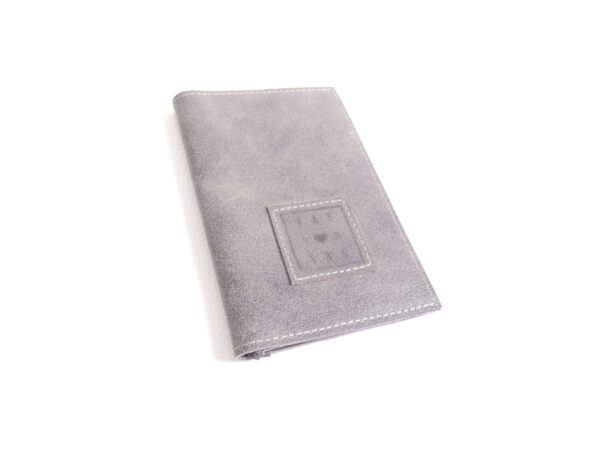 pasjes portemonnee medium - grijs leer - tas van sas