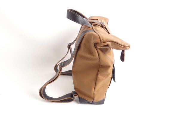 rugtasje jose - bruin leer - met verstelbare schouderbanden - tas van sas